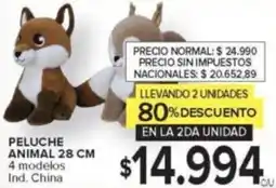 Carrefour Peluche animal oferta