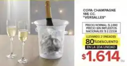 Carrefour Versalles copa champagne oferta
