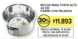 Carrefour Molde para torta alto cierre con palanca oferta