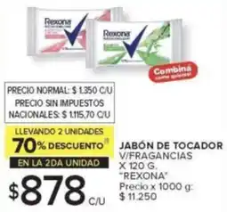 Carrefour Rexona jabón de tocador v/fragancias oferta