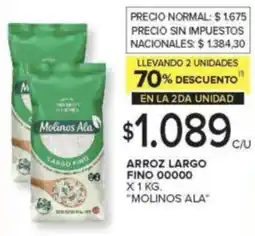 Carrefour Molinos ala arroz largo fino 00000 oferta