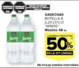 Carrefour Sprite gaseosas botella oferta