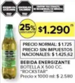 Carrefour Rockstar bebida energizante botella oferta