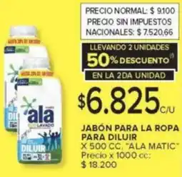 Carrefour Ala matic jabón para la ropa para diluir oferta