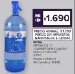 Carrefour Carrefour classic soda sifón oferta