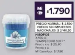 Carrefour Carrefour soft hisopos oferta