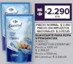 Carrefour Carrefour essential suavizante para ropa v/fragancias oferta