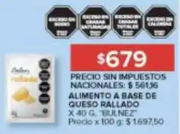 Carrefour Bulnez alimento a base de queso rallado oferta