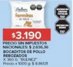 Carrefour Bulnez bocaditos de pollo rebozados oferta