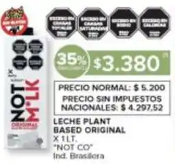 Carrefour Not co leche plant based original oferta