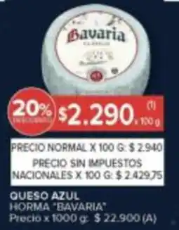 Carrefour Bavaria queso azul horma oferta