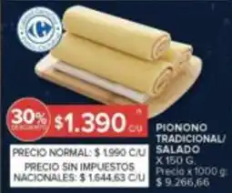Carrefour Pionono tradicional/ salado oferta