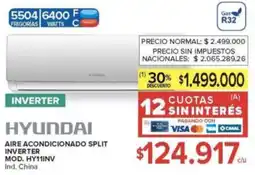 Carrefour Hyundai aire acondicionado split inverter oferta