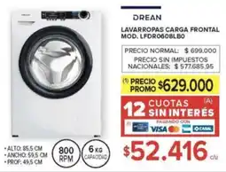 Carrefour Drean lavarropas carga frontal oferta