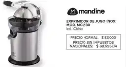 Carrefour Mandine exprimidor de jugo inox oferta
