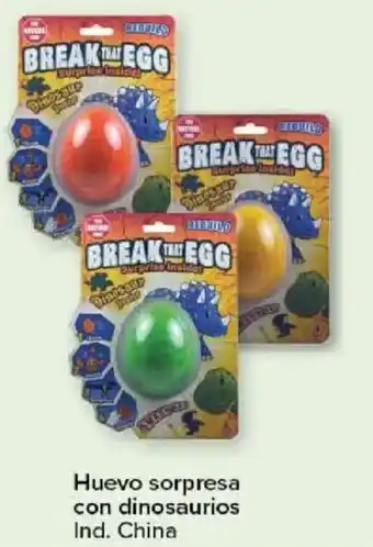 Huevo sorpresa con dinosaurios