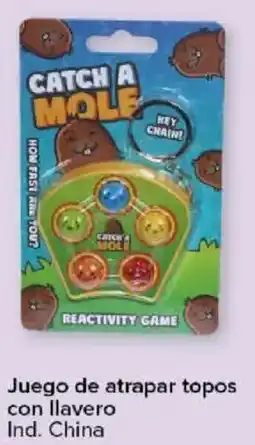 Carrefour Juego de atrapar topos con llavero oferta