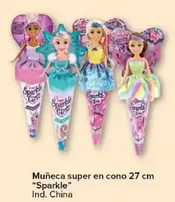 Carrefour Sparkle muñeca super en cono oferta