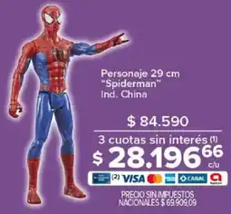 Carrefour Spiderman personaje oferta