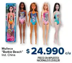 Carrefour Barbie beach muñeca oferta