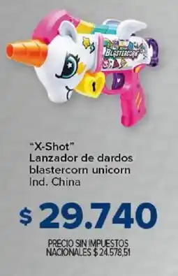 Carrefour X-shot lanzador de dardos blastercorn unicorn oferta