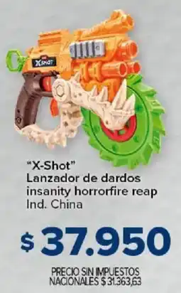 Carrefour X-shot lanzador de dardos insanity horrorfire reap oferta