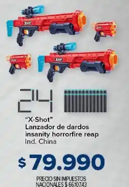 Carrefour X-shot lanzador de dardos insanity horrorfire reap oferta