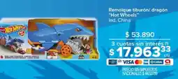 Carrefour Hot wheels remolque tiburón/ dragón oferta