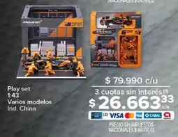Carrefour Play set 1:43 varios modelos oferta