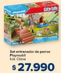 Carrefour Playmobil set entrenador de perros oferta