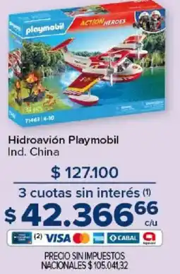 Carrefour Playmobil hidroavión oferta