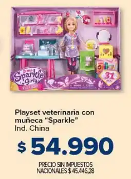 Carrefour Sparkle playset veterinaria con muñeca oferta