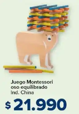 Carrefour Juego montessori oso equilibrado oferta