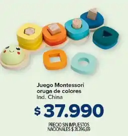 Carrefour Juego montessori oruga de colores oferta