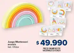 Carrefour Montessori juego arcoiris oferta
