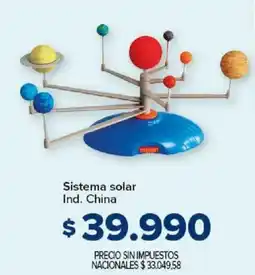 Carrefour Sistema solar oferta