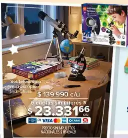 Carrefour Set telescopio microscopio oferta