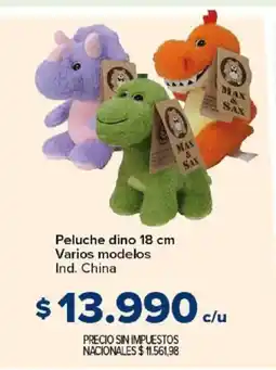 Carrefour Peluche dino varios modelos oferta