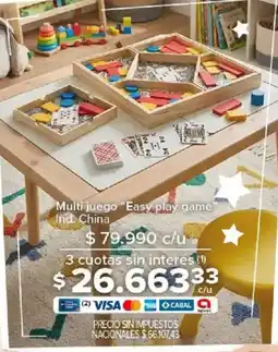 Carrefour Easy play game multi juego oferta