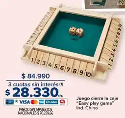 Carrefour Easy play game juego cierra la caja oferta