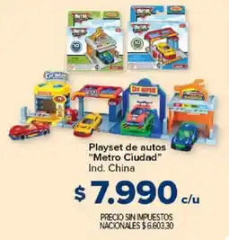 Carrefour Metro ciudad playset de autos oferta