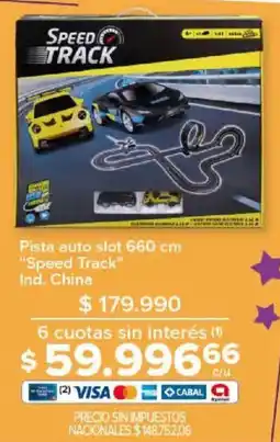 Carrefour Speed track pista auto slot oferta