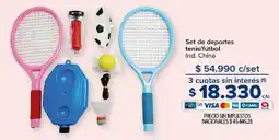 Carrefour Set de deportes tenis/fútbol oferta