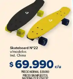 Carrefour Skateboard n°22 v/modelos oferta