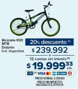 Carrefour Dolphin bicicleta R20 MTB oferta