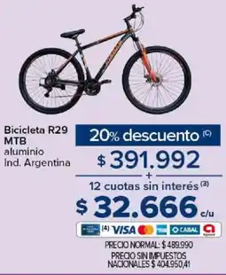 Carrefour Bicicleta R29 MTB aluminio oferta