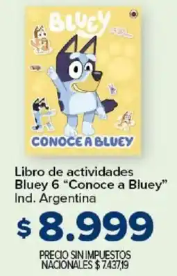 Carrefour Conoce a bluey libro de actividades bluey 6 oferta