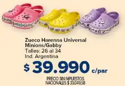 Carrefour Zueco Harenna Universal Minions/Gabby oferta