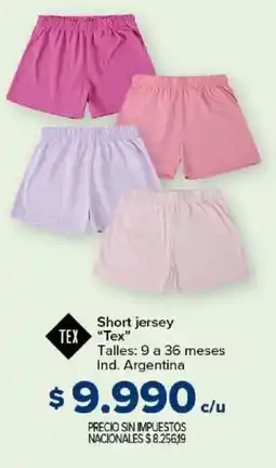 Carrefour Tex short jersey oferta