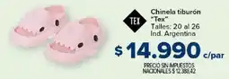 Carrefour Tex chinela tiburón oferta
